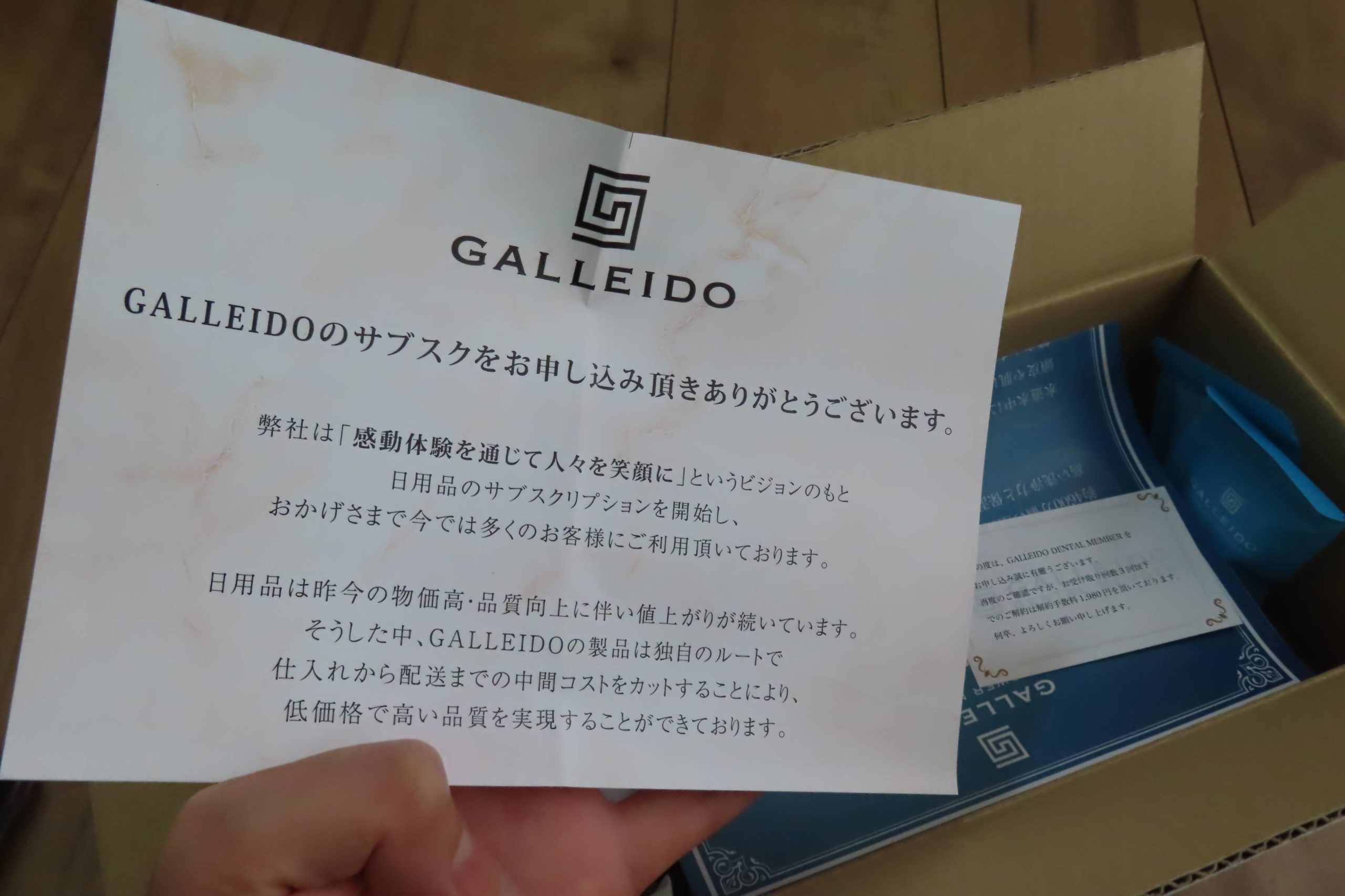 GALLEIDO shower member 入会